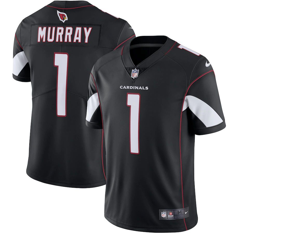 Men Arizona Cardinals 1 Kyler Murray Nike Black Vapor Limited NFL Jersey
